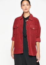 LOLALIZA Corduroy overhemd met knopen - Roze - Maat XL