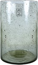 Windlicht  - mondgeblazen glas  - stoer en helder - 20x30 cm