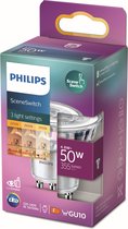 Philips LED SceneSwitch spot dimbaar - GU10 50W 355lm 2200K+2500K+2700K 230V