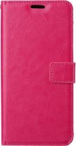 Samsung Galaxy S21 Plus Telefoonhoesje - Bookcase - Ruimte voor 3 pasjes - Kunstleer - SAFRANT1 - Roze