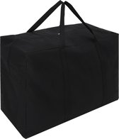 Navaris opbergtas XXL 145 liter - Extra grote tas voor kleding, dekbedden, dekens of kussens - 85x55x33 cm in zwart - Beschermt tegen motten en vocht