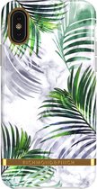 Richmond & Finch - Trendy iPhone XS Max Hoesje - white marble tropics