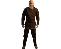 FUNIDELIA Ragnar Kostuum voor mannen - Vikings - Maat: M - Bruin