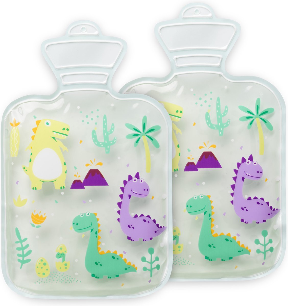 Goedkoopste Navaris gel pack 2 stuks - Hot cold pack voor warm en koud gebruik - Koelcompres voor kinderen - Dino design