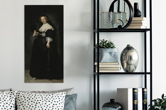 Toile Peinture Mariage Oopjen Coppit - Rembrandt van Rijn - 40x80 cm - Décoration murale
