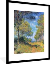 Fotolijst incl. Poster - Pad bij Varengeville - Schilderij van Claude Monet - 60x80 cm - Posterlijst