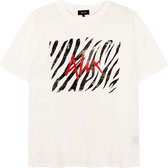 Alix the label Dames Zebra T-shirt Ecru maat M