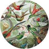 Glasschilderij Kunst Hummingbirds Ø 50 cm Plexiglas - Reinders