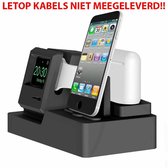 3-in-1 oplaadstation (zwart) Dock-houder Houder Station Voor AirPods geschikt voor Apple Watch Serie 4/3/2/1 / iPhone X / 8 / Plus / 7/7/6 / Plus | Watchbands-shop.nl