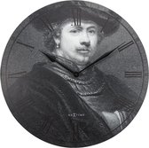 NeXtime NE-3184 Wandklok Dia. 50 Cm, Hout, 'Rembrandt'