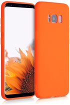 kwmobile telefoonhoesje voor Samsung Galaxy S8 - Hoesje voor smartphone - Back cover in neon oranje