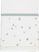Briljant Baby - Birds Organic Chinois Green 100 x 150 cm Ledikantlaken