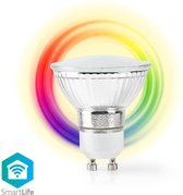 Nedis WIFILC10CRGU10 Wi-fi Smart Led-lamp Full-colour En Warm Wit Gu10