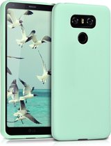 kwmobile telefoonhoesje voor LG G6 - Hoesje voor smartphone - Back cover in mat mintgroen