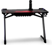 MEUBELEXPERT- Gaming Desk Gaming Table voor Gamer met 5V 2A USB-interface en 6 RGB-lampen in 3 standen