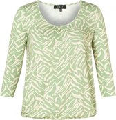 ES&SY Robine Top - Green/Off white - maat 36