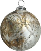 PTMD Xmas Floral copper rust glass ball floral design M