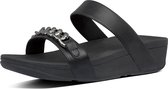 FitFlop™ Lottie chain slides pu Zwart - Maat 37