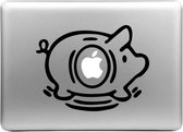 Mobigear Design Sticker Geschikt voor Apple MacBook Pro 15 (2008-2012) - Spaarvarken