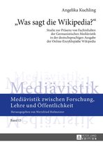 Mediaevistik zwischen Forschung, Lehre und Oeffentlichkeit 13 - «Was sagt die Wikipedia?»