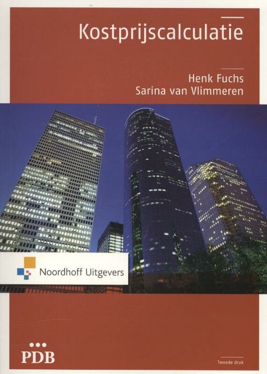 9789001816681 - PDB - Kostprijscalculatie