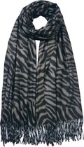 Sjaal Dames Print 70*180 cm Zwart Synthetisch Shawl Dames Sjaal
