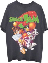 Space Jam Heren Tshirt -S- Vintage Zwart