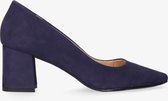 Tango | Brenda 1-f navy nubuck pump - black sole | Maat: 42