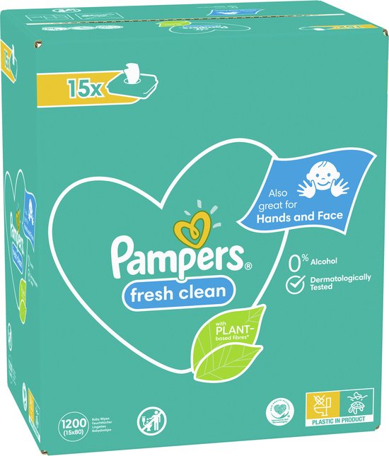 Pampers - Fresh Clean - Billendoekjes - 2400 doekjes - 30 x 80