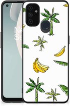 GSM Hoesje OnePlus Nord N100 Mobiel TPU Hardcase met Zwarte rand Banana Tree
