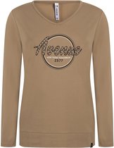 Zoso T-shirt Sarah Sporty Sweater 221 Sand Dames Maat - XXL