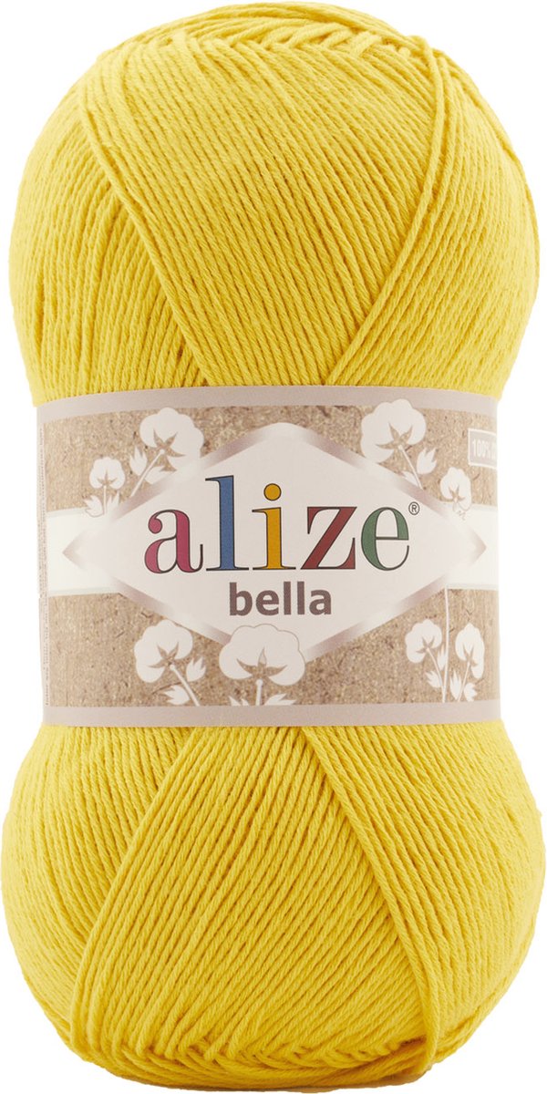 Alize Bella 488 Yellow Pakket 5 bollen 500 Gram