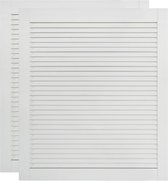 vidaXL Portes persiennes 2 pcs 61,5 x 49,4 cm Bois de pin massif Blanc