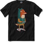 Casual Gamer Vos T-Shirt Heren / Dames Dieren Shirt