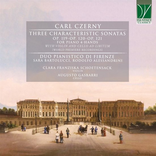 Foto: Duo pianistico di firenze czerny three characteristic sonatas op 119 op 120 op 121 for piano 4 hands with violin and cello ad libitum cd 