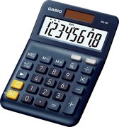 Calculatrice de bureau Casio MS-8E alimentée à l'énergie solaire bleu foncé Nombre de positions d'affichage : 8