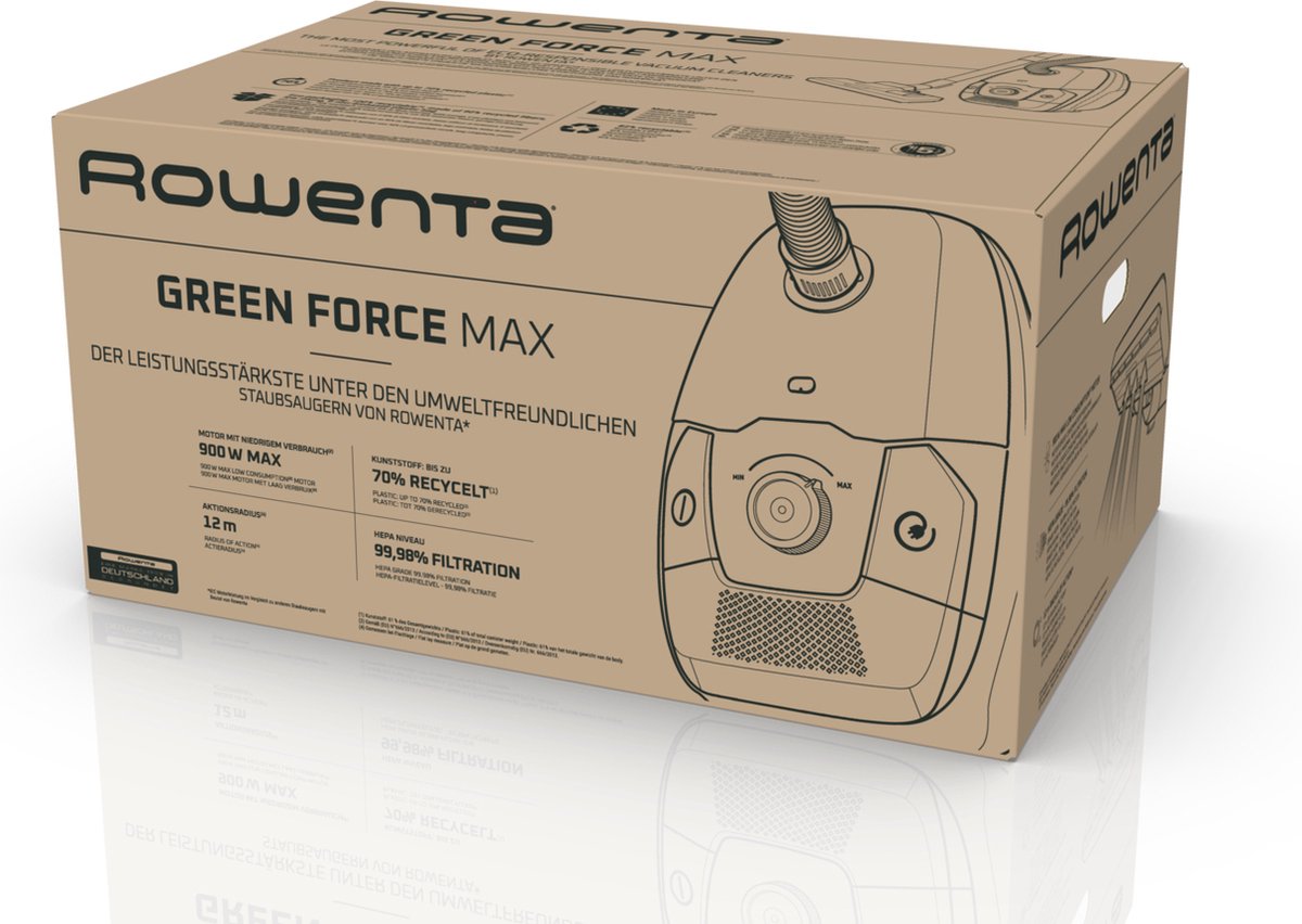 Rowenta Green Force Max RO4933 4,5 L Sec 900 W Sac à poussière