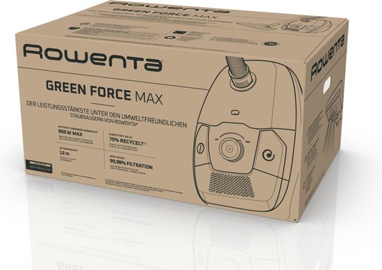 Aspirateur Rowenta Green Force Max RO4933 avec sac 4,5L 900W