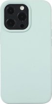 Mobigear Hoesje geschikt voor Apple iPhone 14 Pro Max Siliconen Telefoonhoesje | Mobigear Rubber Touch Backcover | iPhone 14 Pro Max Case | Back Cover - Mint
