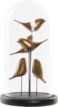 Decoratieve figuren DKD Home Decor Kristal Hars Vogels (17 x 17 x 32 cm)