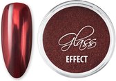 DRM Nail Art Spiegel Effect Nagelpoeder Glass Effect Red #3