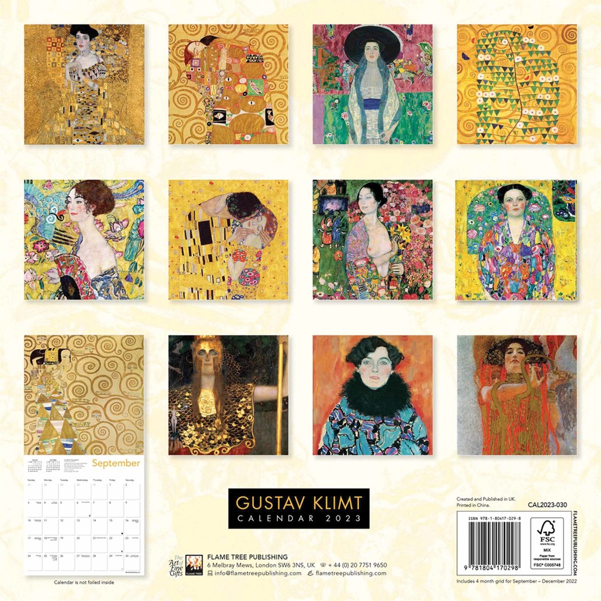 Gustav Klimt Kalender 2023  bol.com