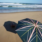 Strandparasol Stella Groen - 100% in Europa gemaakte Parasol van gerecycled plastic
