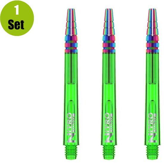 RedDragon Nitrotech Ionic DartShafts - Groen - Medium - () van Reddragon — afbeelding 3