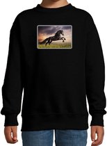 Wonderbaarlijk satelliet Kind I love horses sweater met dieren foto van een zwart paard zwart voor  kinderen - cadeau... | bol.com