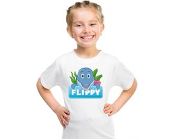 Flippy de dolfijn t-shirt wit voor kinderen - unisex - dolfijnen shirt - kinderkleding / kleding 110/116