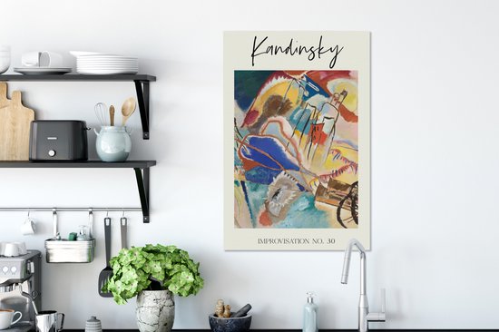 Oude Meesters sur toile - 60x90 - Décoration murale - Improvisation n°30 - Kandinsky - Peinture