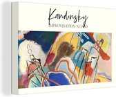 Canvas - Canvas schilderij - Kunst - Oude meester - Kandinsky - Abstract - Canvasdoek - Muurdecoratie - 120x80 cm