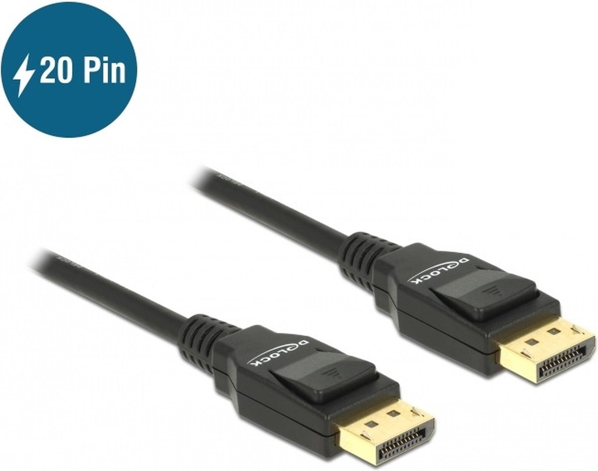 Delock 82423 Kabel DisplayPort 1.2 male > DisplayPort male 4K 1 m