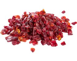 Teamson Home 4 kg Lavastenen voor Gas Vuurkorven en Gas Haarden - Gehard Vuur Glas - Rood